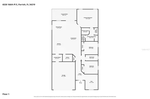 Floorplan - 6528 166th Pl E, Parrish, FL 34219 photo 1 of 1