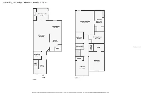 Floorplan - 14970 Skip Jack Loop, Lakewood Ranch, FL 34202 photo 2 of 2