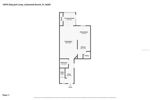 Floorplan - 14970 Skip Jack Loop, Lakewood Ranch, FL 34202 photo 1 of 2