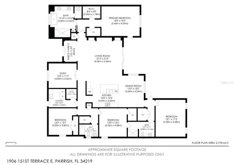 Floorplan - 1906 151st Ter E, Parrish, FL 34219 photo 1 of 1