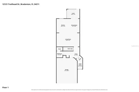 Floorplan - 12121 Trailhead Dr, Bradenton, FL 34211 photo 1 of 2