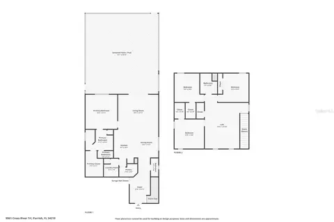 Floorplan - 9961 Cross River Trl, Parrish, FL 34219 photo 2 of 2