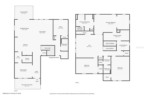 Floorplan - 12489 Dora Trl, Parrish, FL 34219 photo 1 of 1