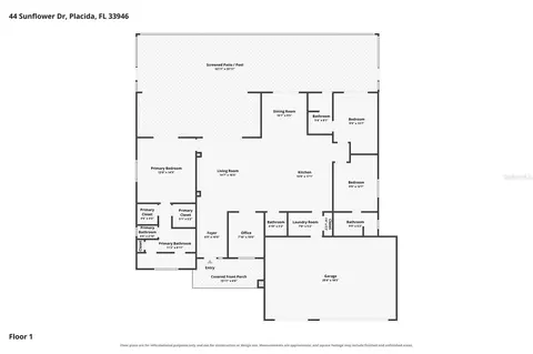 Floorplan - 44 Sunflower Dr, Placida, FL 33946 photo 1 of 1