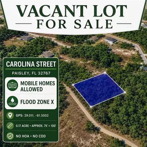 0 Carolina, Paisley, FL 32767