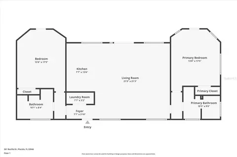 Floorplan - 261 Bocilla Dr, Placida, FL 33946 photo 1 of 1