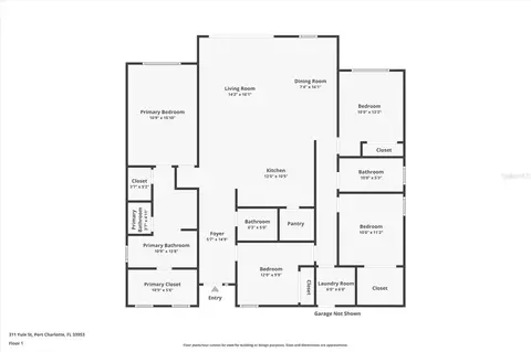 Floorplan - 19152 Addison Ave, Port Charlotte, FL 33954 photo 1 of 1