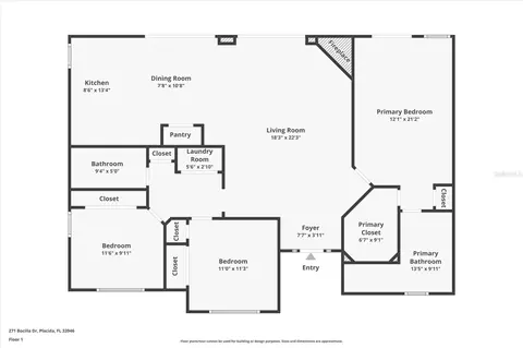 Floorplan - 271 Bocilla Dr, Placida, FL 33946 photo 1 of 1
