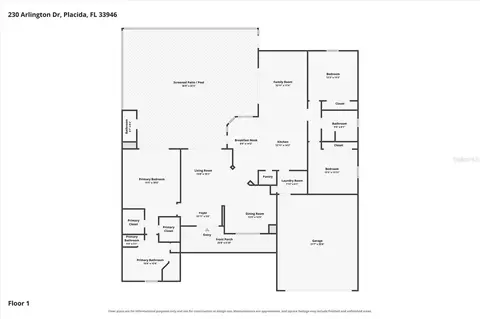 Floorplan - 230 Arlington Dr, Placida, FL 33946 photo 1 of 1