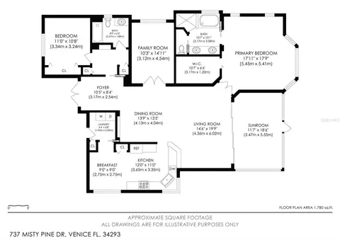 Floorplan - 737 Misty Pine Dr, Venice, FL 34292 photo 1 of 1