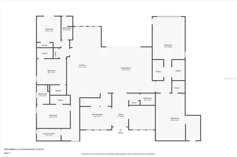 Floorplan - 1023 Sudbury Ln, Ormond Beach, FL 32174 photo 1 of 1