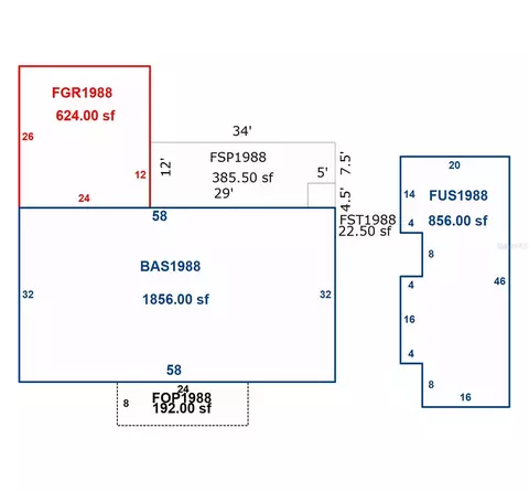 Floorplan - 998 County Road 302, Bunnell, FL 32110 photo 1 of 1