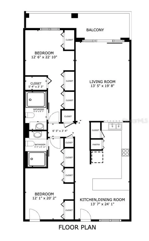 Floorplan - 89 S Atlantic Ave #1002, Ormond Beach, FL 32176 photo 1 of 1