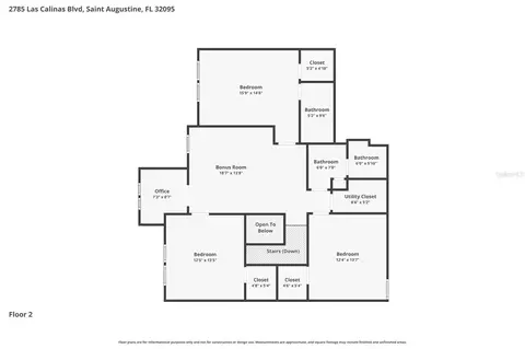 Floorplan - 2785 Las Calinas Blvd, Saint Augustine, FL 32092 photo 3 of 3