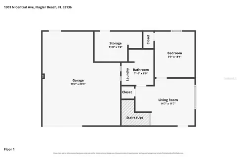 Floorplan - 1901 N Central Ave, Flagler Beach, FL 32136 photo 2 of 3