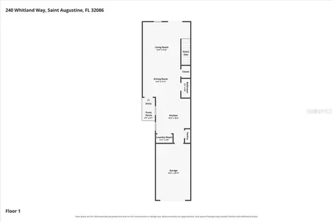Floorplan - 240 Whitland Way, Saint Augustine, FL 32086 photo 2 of 2