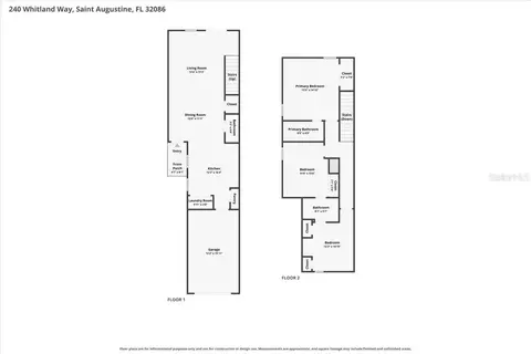 Floorplan - 240 Whitland Way, Saint Augustine, FL 32086 photo 1 of 2