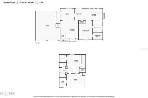 Floorplan - 7 Waterfront Ct, Ormond Beach, FL 32174 photo 1 of 3