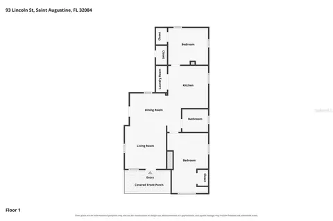 Floorplan - 93 Lincoln St, Saint Augustine, FL 32084 photo 1 of 1