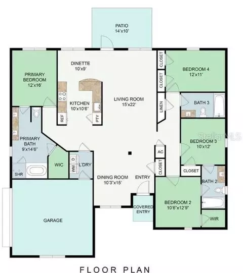 Floorplan - 36700 Oconee Ave, Eustis, FL 32736 photo 1 of 1