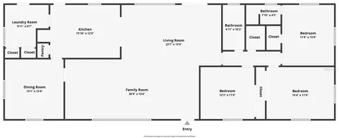 Floorplan - 1310 E Crooked Lake Dr, Eustis, FL 32726 photo 1 of 1