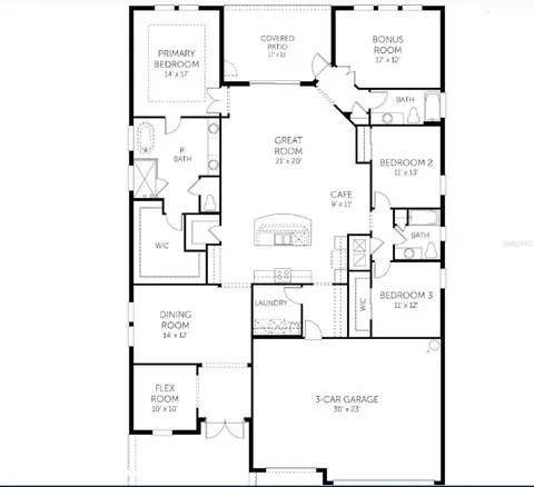 Floorplan - 7413 Sea Manatee St, Parrish, FL 34219 photo 1 of 1