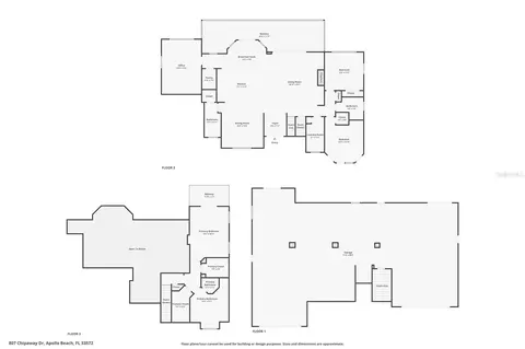 Floorplan - 807 Chipaway Dr, Apollo Beach, FL 33572 photo 1 of 1