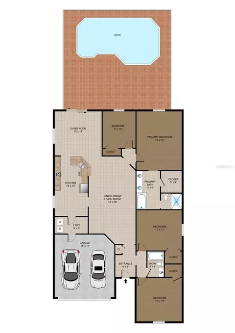Floorplan - 839 Marietta Ln, Eustis, FL 32726 photo 1 of 1