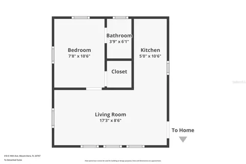 Floorplan - 418 E 10th Ave, Mount Dora, FL 32757 photo 1 of 2