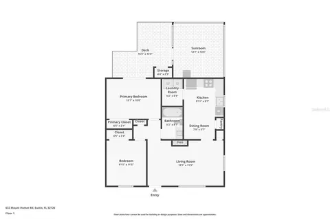 Floorplan - 632 Mount Homer Rd #4A, Eustis, FL 32726 photo 1 of 1
