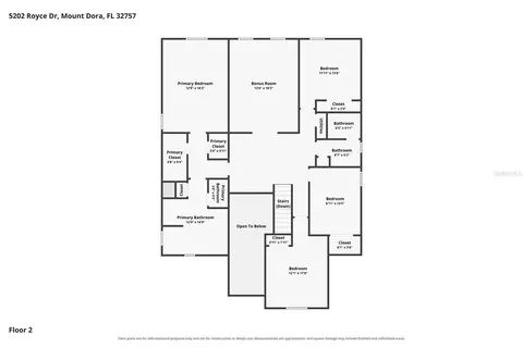 Floorplan - 5202 Royce Dr, Mount Dora, FL 32757 photo 2 of 3