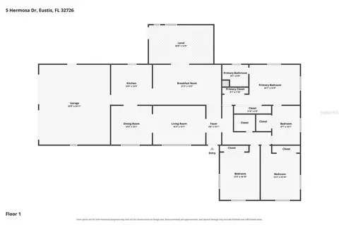 Floorplan - 5 Hermosa Dr, Eustis, FL 32726 photo 1 of 2