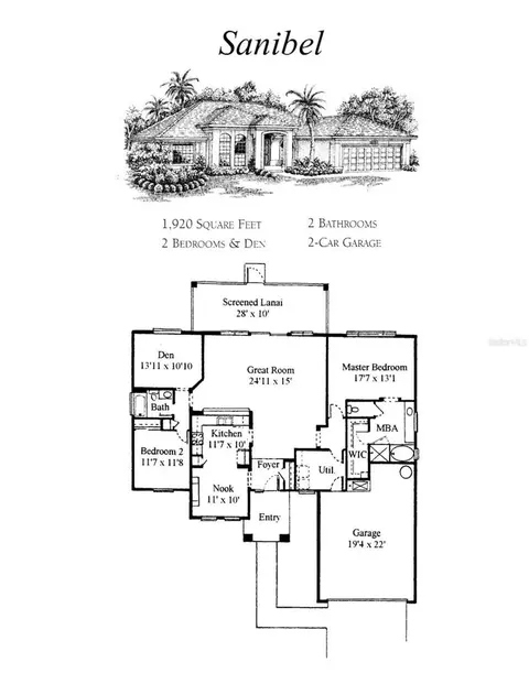 Floorplan - 9588 SE 124th Loop, Summerfield, FL 34491 photo 1 of 1