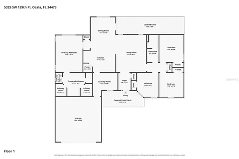 Floorplan - 5325 SW 129th Pl, Ocala, FL 34473 photo 1 of 1