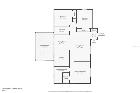 Floorplan - 11630 Kipling Ct, Clermont, FL 34711 photo 1 of 1