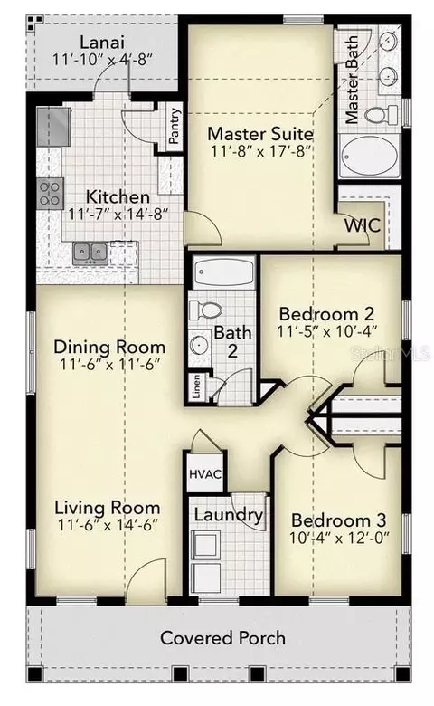 Floorplan - 3291 E Iris Ln, Bell, FL 32619 photo 1 of 1