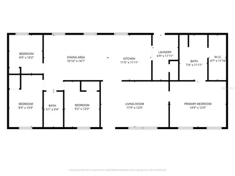 Floorplan - 7650 NE 105th Ave, Bronson, FL 32621 photo 1 of 1