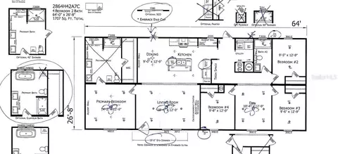 Floorplan - 20972 NW 268th St, Okeechobee, FL 34972 photo 1 of 1