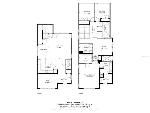 Floorplan - 3007 Mirage Pl, Saint Cloud, FL 34771 photo 1 of 1