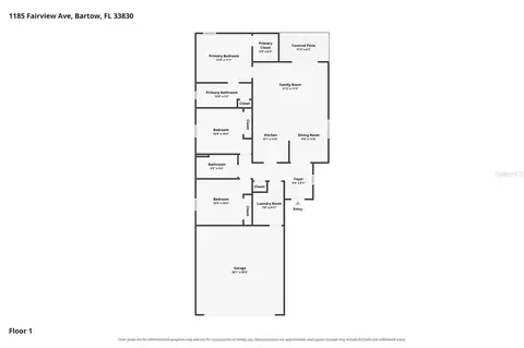 Floorplan - 1185 Fairview Ave, Bartow, FL 33830 photo 1 of 1