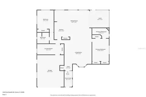 Floorplan - 1226 Pine Needle Rd, Venice, FL 34285 photo 1 of 1