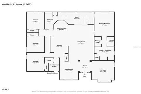 Floorplan - 400 Marlin Rd, Venice, FL 34293 photo 1 of 1