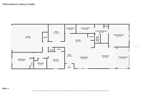 Floorplan - 12574 Somatic Ct, Venice, FL 34293 photo 1 of 1