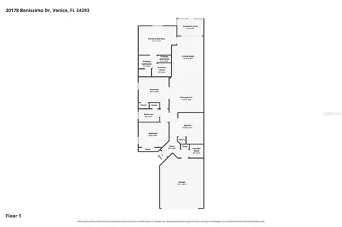 Floorplan - 20178 Benissimo Dr, Venice, FL 34293 photo 1 of 1