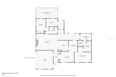 Floorplan - 3080 Ragis Rd, Edgewater, FL 32132 photo 2 of 3