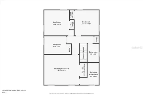 Floorplan - 20 Putnam Ave, Ormond Beach, FL 32174 photo 1 of 3