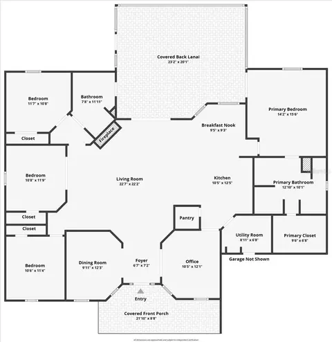 Floorplan - 1830 Orange Tree Dr, Edgewater, FL 32132 photo 1 of 1