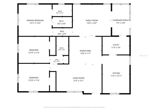 Floorplan - 2205 Juniper Dr, Edgewater, FL 32141 photo 1 of 1