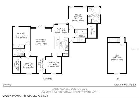 Floorplan - 2420 Heron Ct, Saint Cloud, FL 34771 photo 1 of 1