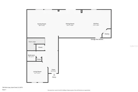 Floorplan - 730 Hitch Loop, Saint Cloud, FL 34772 photo 1 of 3